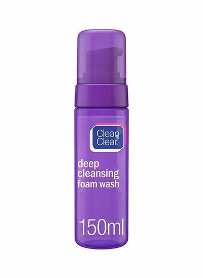 غسول كلين اند كلير البنفسجي deep cleansing foam wash